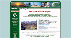 Desktop Screenshot of location-cote-basque.com